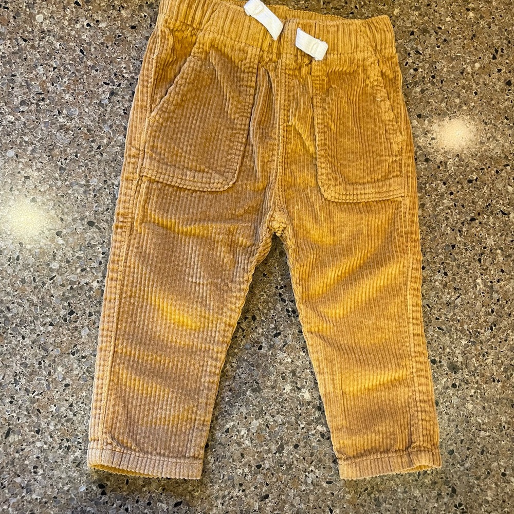 Cozy Kids Corduroy Trousers in Warm Tan new without tags